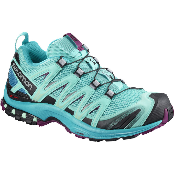 Chaussures De Trail Running Salomon Femme Bleu - Salomon XA PRO 3D W - France (4817-ZJWMF)